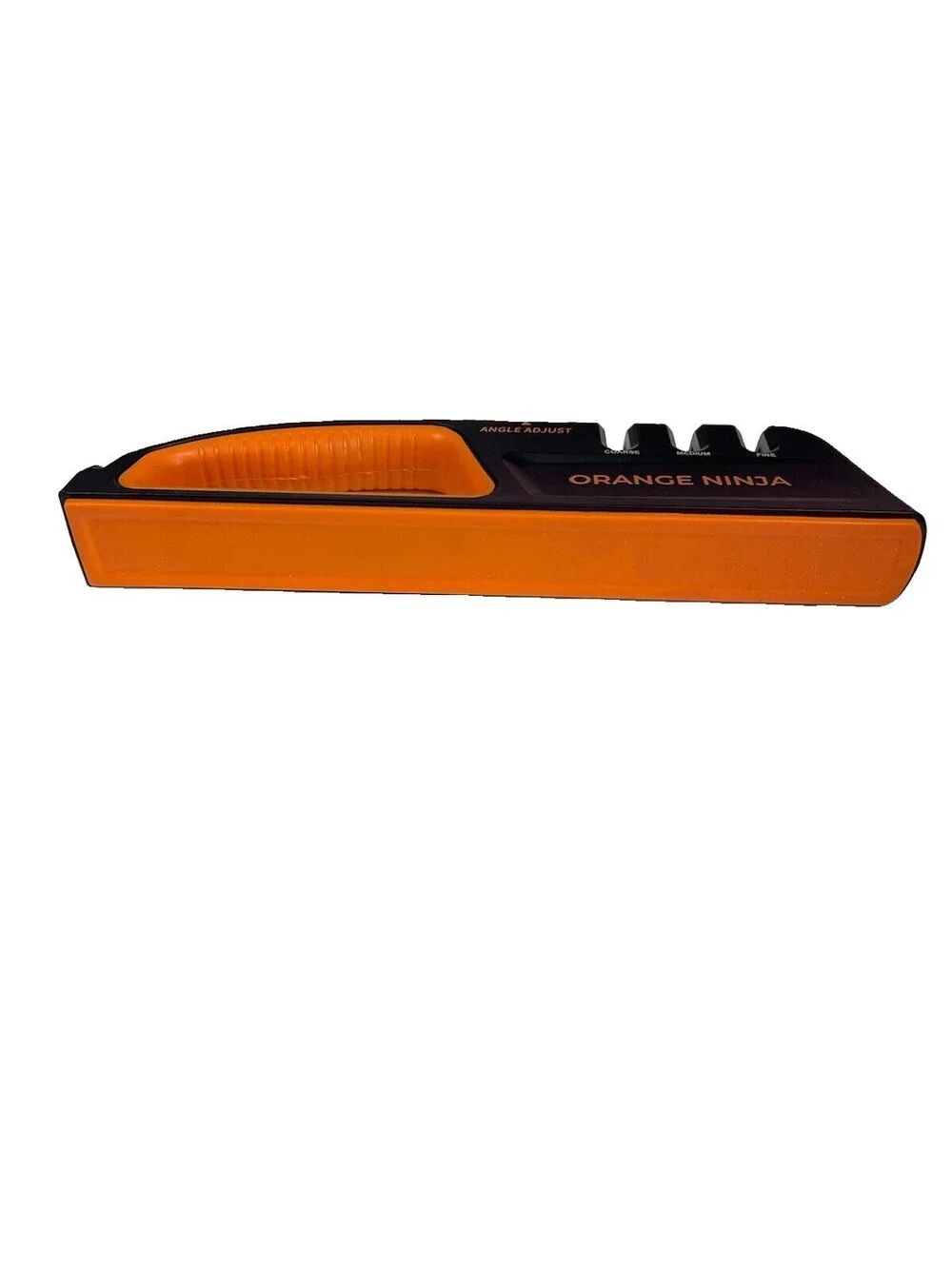 New ORANGE NINJA  Kitchen Knife Sharpener - Adjustable Sharpening Angles
